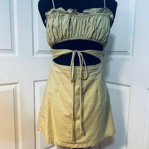 Green Cutout Sundress